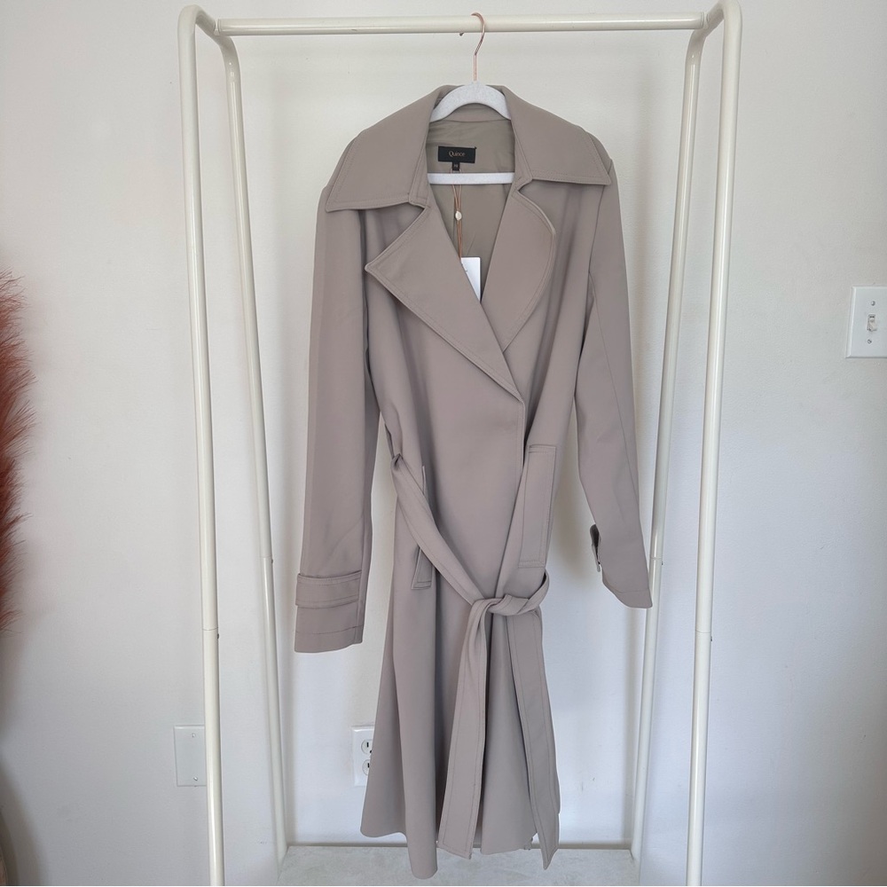 Quince Classic Beige Trench Coat